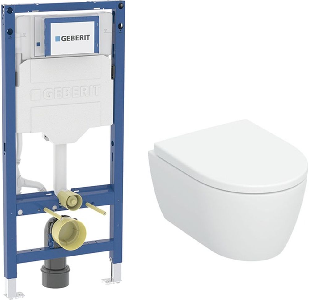 Súprava súprava misa so sedadlom Geberit iCon 503.048.00.1, podomietková konštrukcia Geberit Duofix 111.320.00.6