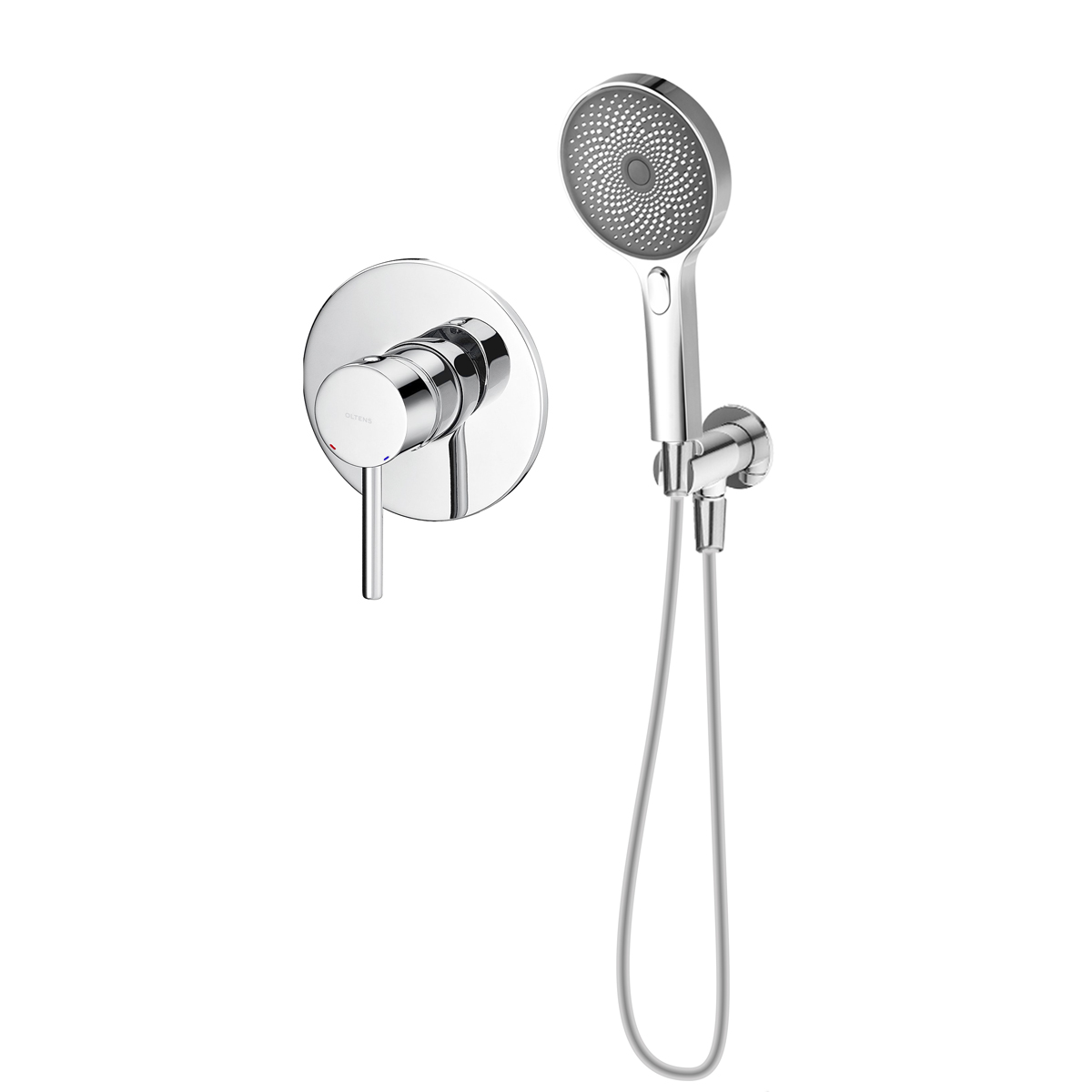 Súprava sprchová batéria Oltens Molle 33100100, sprchová hlavica Oltens Havis EasyClick 37107100, 39304100, 37200100