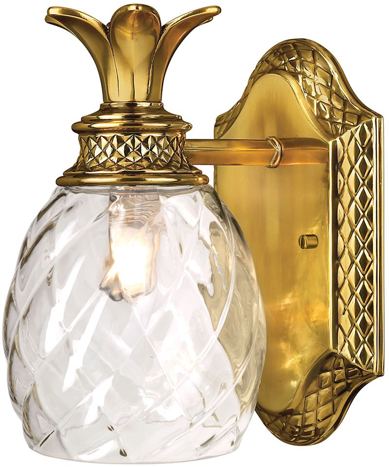 Elstead Lighting Plantation nástenná lampa 1x3 W mosadzná HK-PLANTATION1-BATH-BB