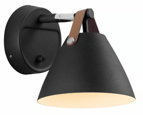 Nordlux Strap nástenná lampa 1x8 W čierna 84291003
