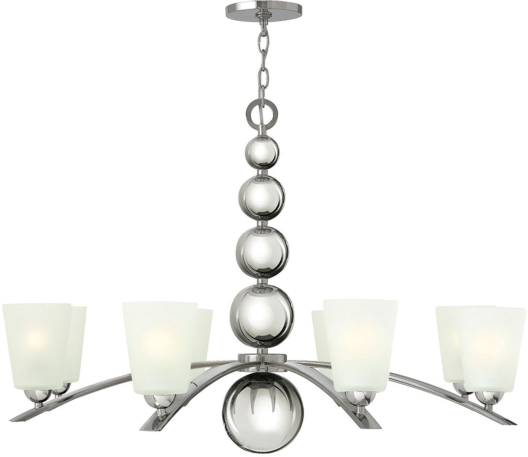 Elstead Lighting Zelda závesné svietidlo x60 W niklová HK-ZELDA8-PN