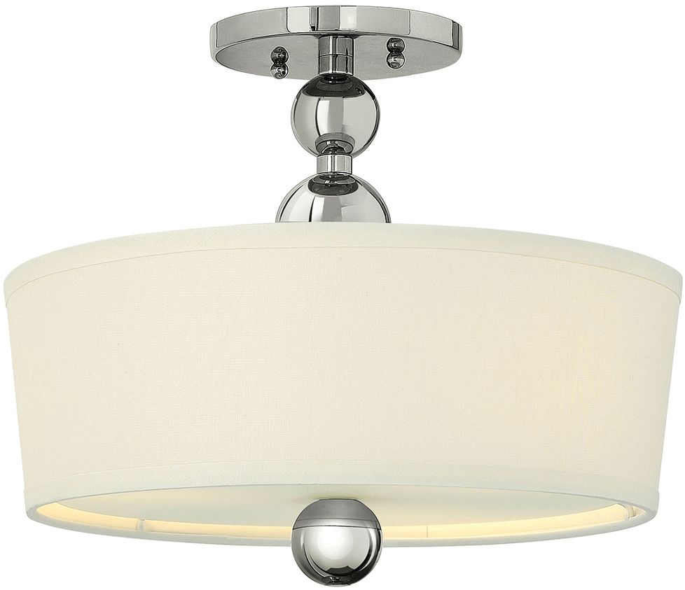 Elstead Lighting Zelda stropné svietidlo 3x60 W niklová HK-ZELDA-SF-PN
