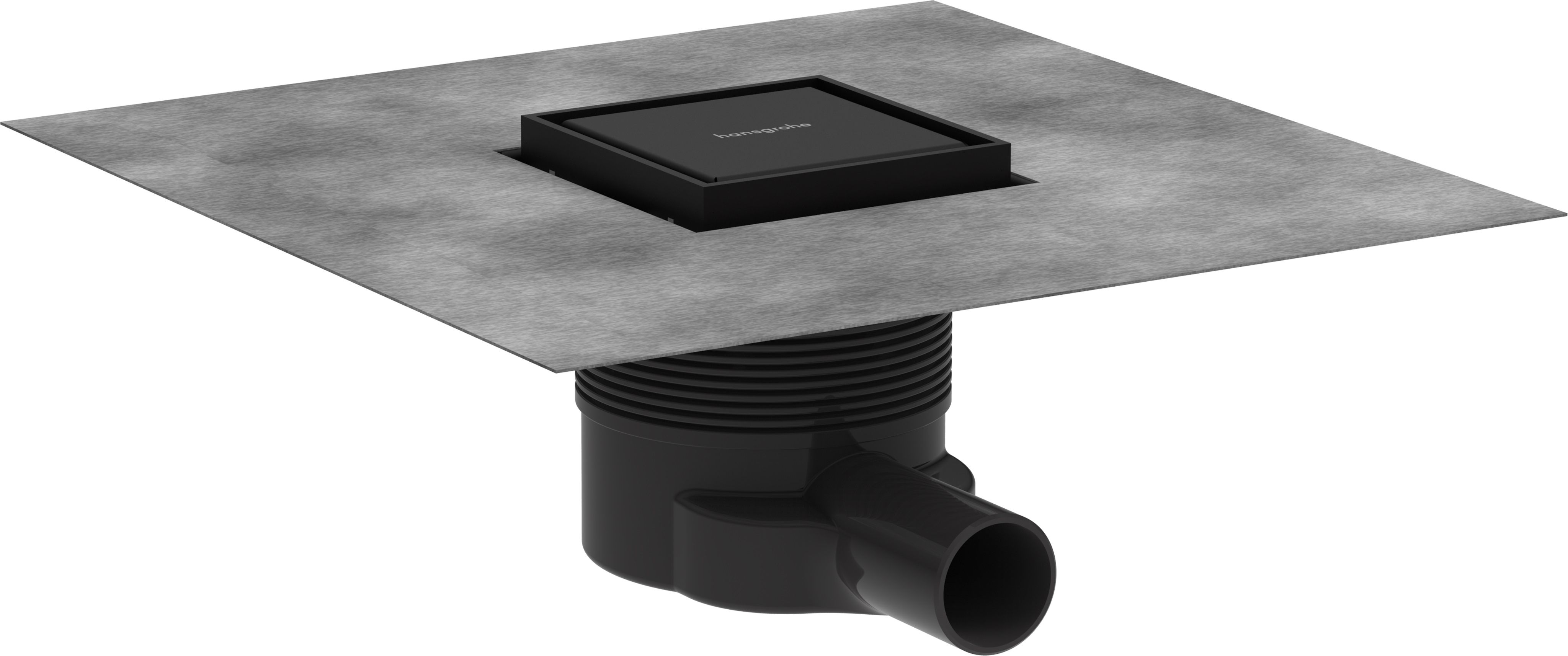 Hansgrohe RainDrain Brilliance sprchový odtok 10 cm čierna 56250670