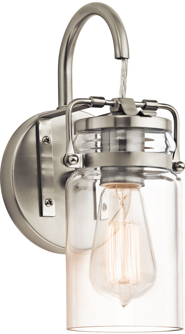 Elstead Lighting Brinley nástenná lampa 1x60 W niklová KL-BRINLEY1-NI