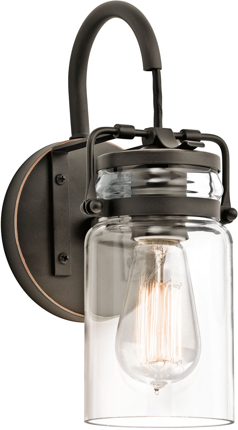 Elstead Lighting Brinley nástenná lampa 1x60 W hnedá KL-BRINLEY1-OZ