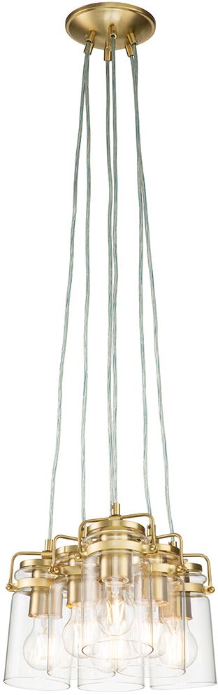 Elstead Lighting Brinley závesné svietidlo 6x60 W mosadzná KL-BRINLEY6-BB