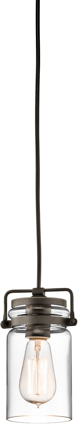 Elstead Lighting Brinley závesné svietidlo 1x60 W hnedá KL-BRINLEY-MP-OZ