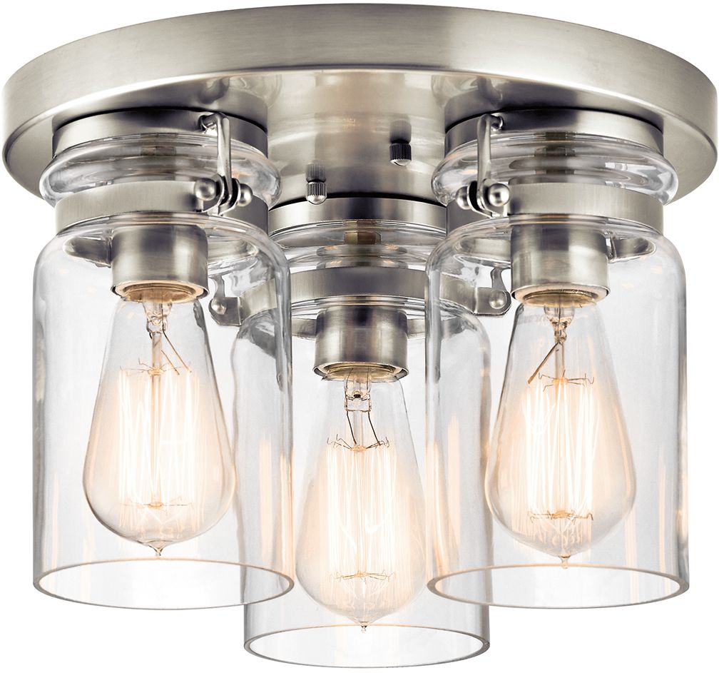 Elstead Lighting Brinley stropné svietidlo 3x60 W niklová KL-BRINLEY-F-NI
