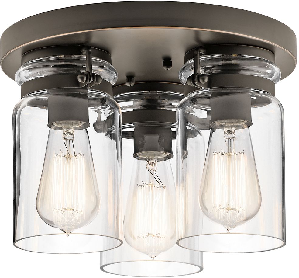 Elstead Lighting Brinley stropné svietidlo 3x60 W hnedá KL-BRINLEY-F-OZ