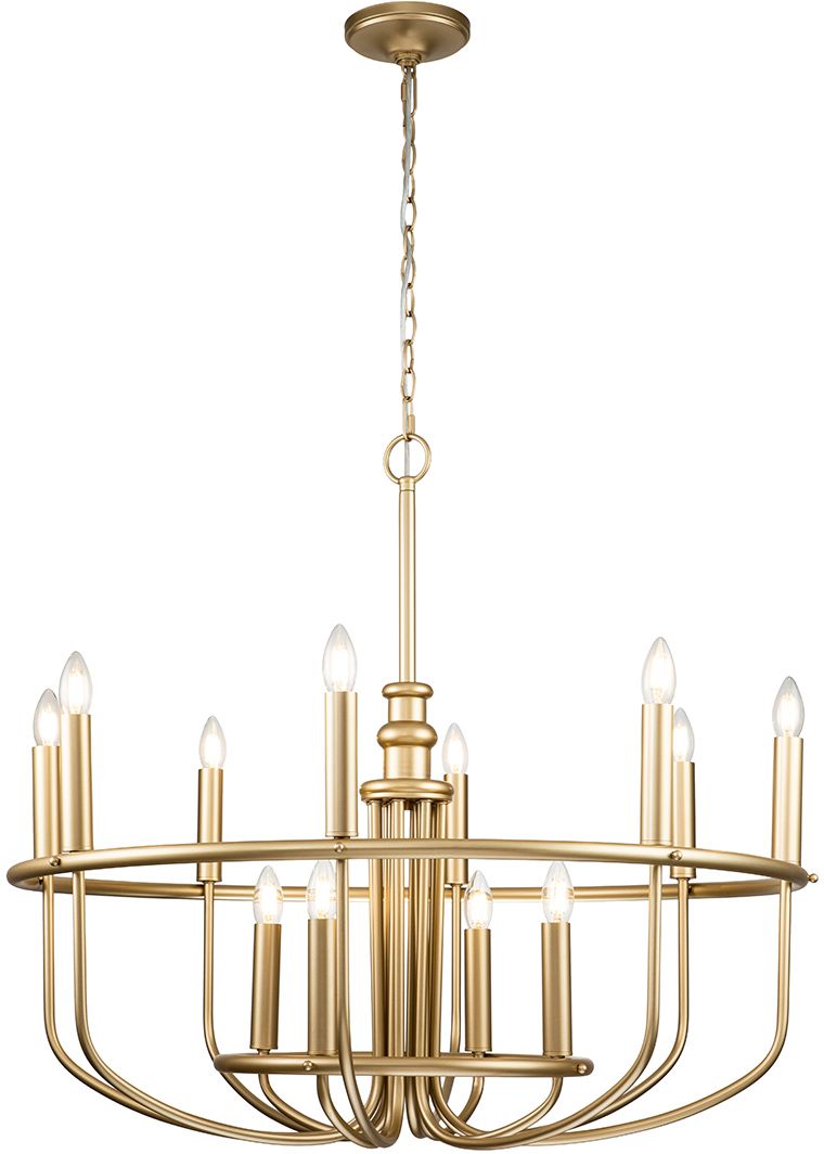 Elstead Lighting Capitol Hill závesné svietidlo x40 W mosadzná KL-CAPITOL-HILL12-PNBR