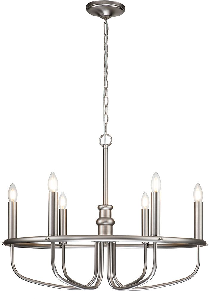 Elstead Lighting Capitol Hill závesné svietidlo 6x40 W niklová KL-CAPITOL-HILL6-BN