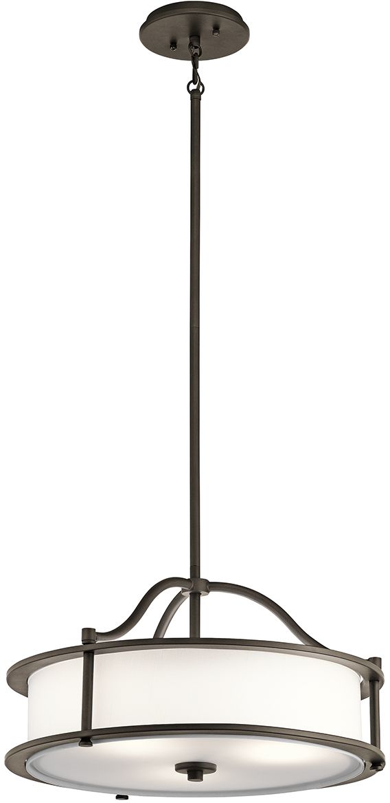 Elstead Lighting Emory závesné svietidlo 3x60 W hnedá KL-EMORY-P-S-OZ