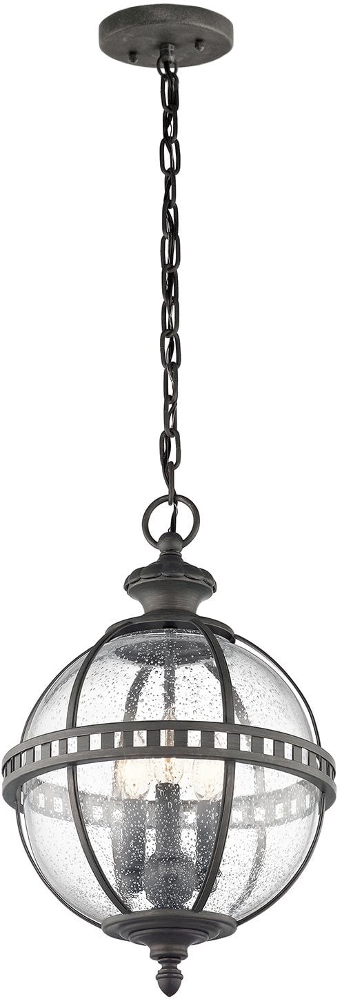 Elstead Lighting Halleron závesné svietidlo 3x40 W sivá-hnedá KL-HALLERON-8M