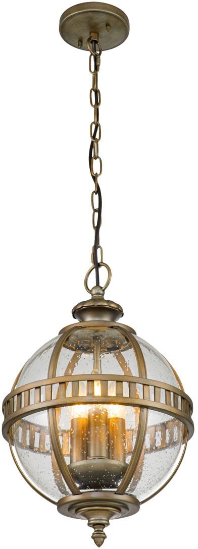 Elstead Lighting Halleron závesné svietidlo 3x40 W hnedá KL-HALLERON-8M-BU