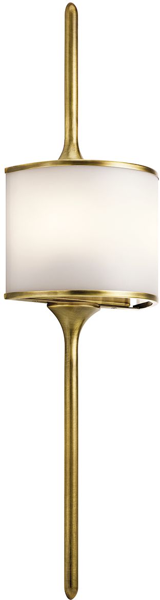 Elstead Lighting Mona nástenná lampa 2x3 W mosadzná KL-MONA-L-NBR