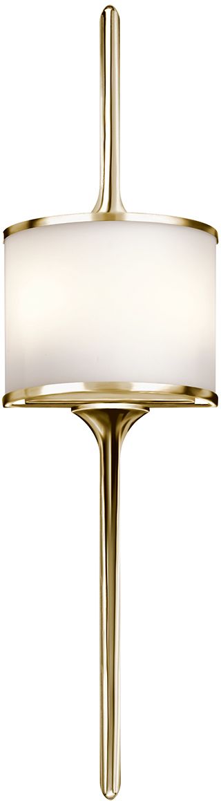 Elstead Lighting Mona nástenná lampa 2x3 W mosadzná KL-MONA-L-PB