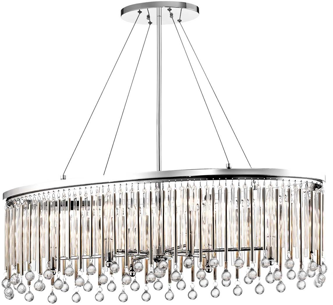 Elstead Lighting Piper závesné svietidlo 6x60 W chrómová KL-PIPER-ISLE-PC