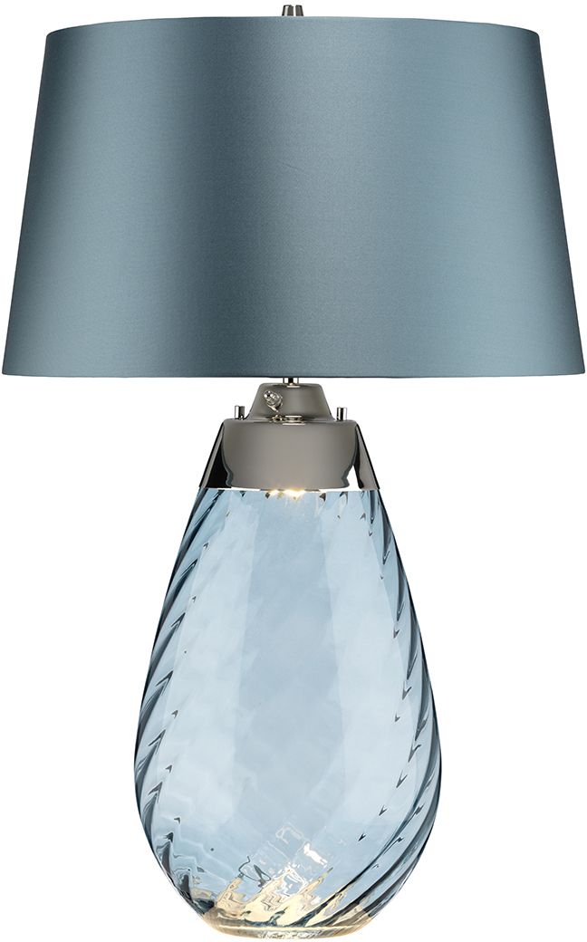 Elstead Lighting Lena stolová lampa 2x60 W modrá LENA-TL-L-BLUE