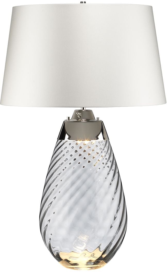 Elstead Lighting Lena stolová lampa 2x60 W saténová LENA-TL-L-SMOKE-OWSS