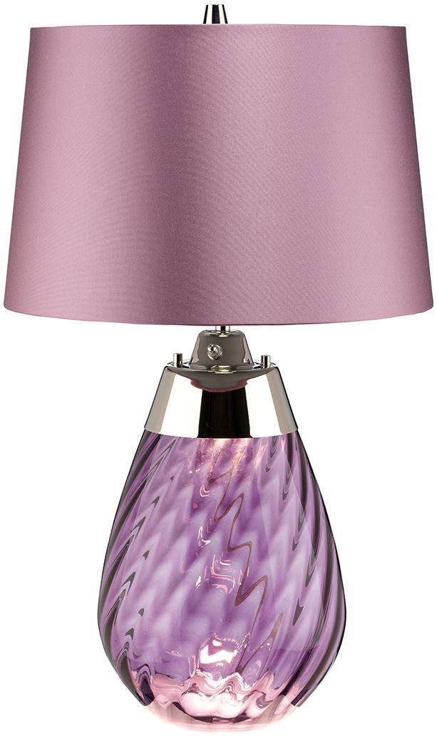 Elstead Lighting Lena stolová lampa 1x60 W fialová LENA-TL-S-PLUM