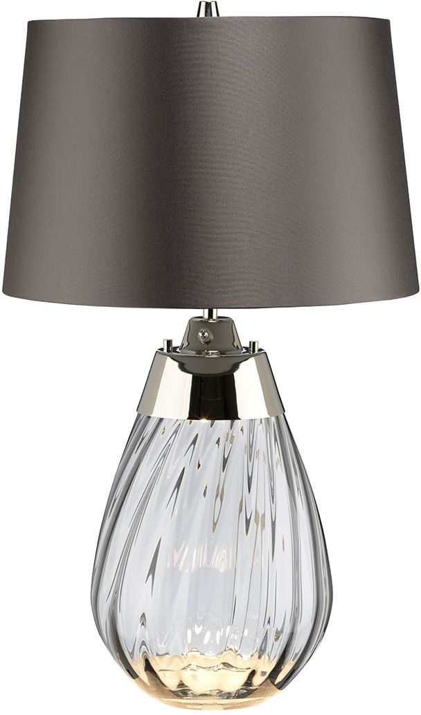 Elstead Lighting Lena stolová lampa 1x60 W sivá LENA-TL-S-SMOKE