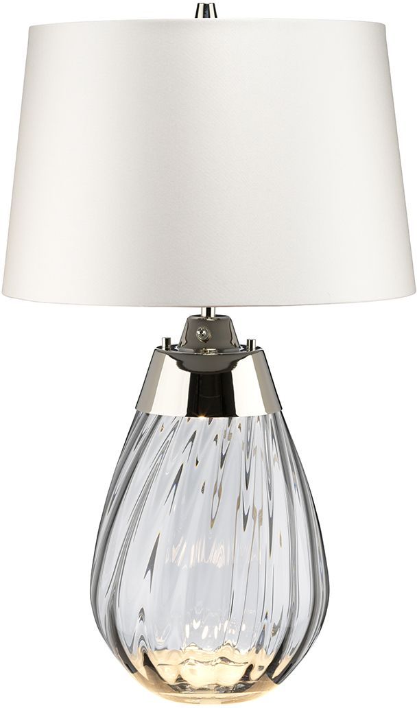 Elstead Lighting Lena stolová lampa 1x60 W saténová LENA-TL-S-SMOKE-OWSS