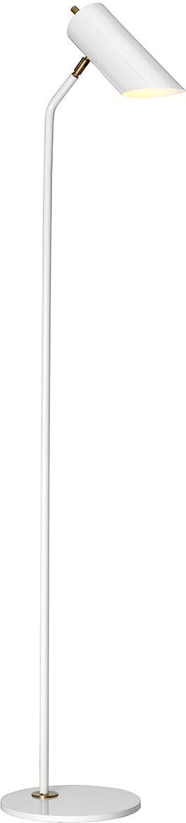 Elstead Lighting Quinto stojaca lampa 1x8 W biela-mosadzná QUINTO-FL-WAB