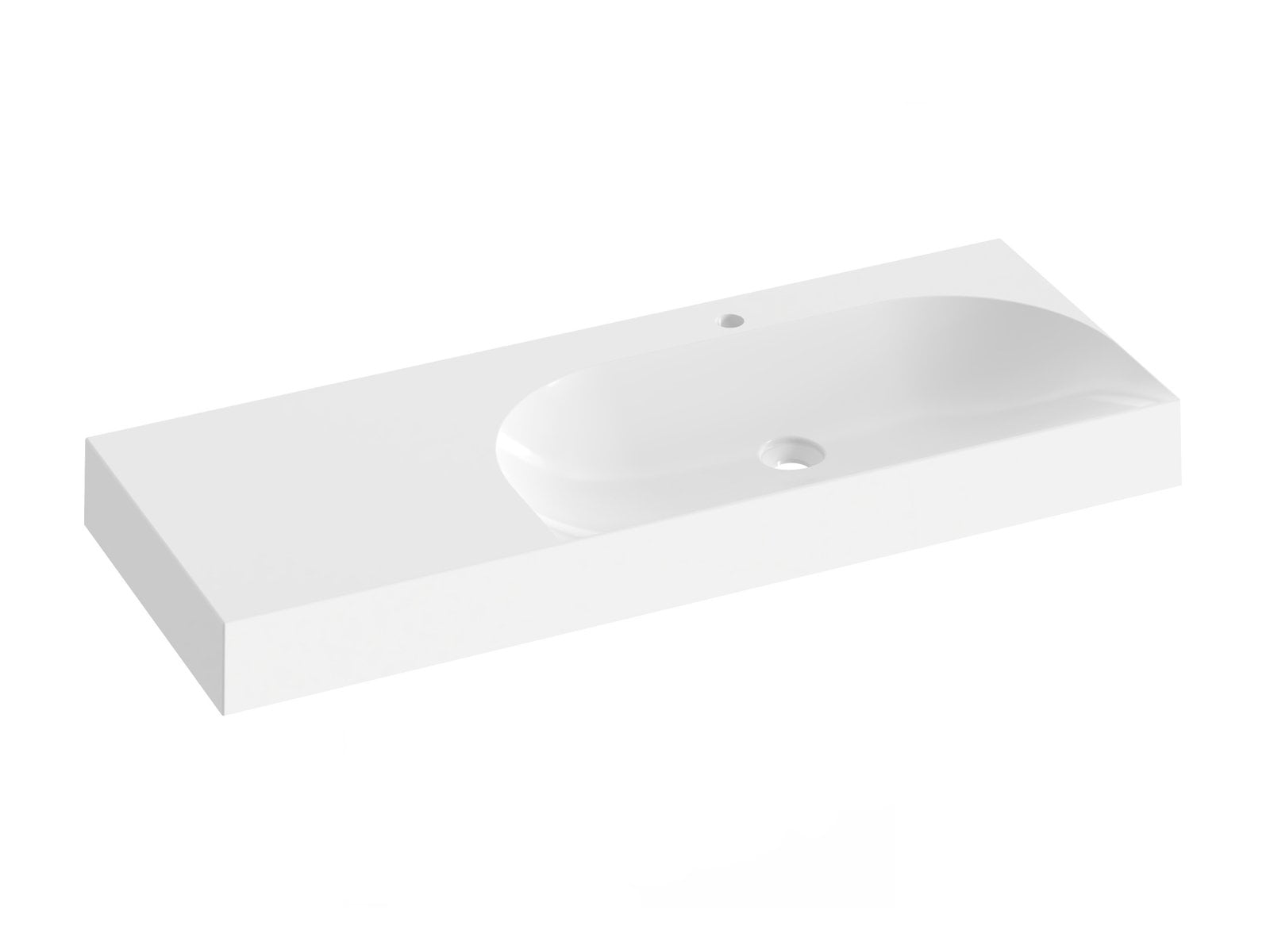 Ravak Lite umývadlo 120x45 cm obdĺžnik umývadlo na nábytok biela XJXL1212000
