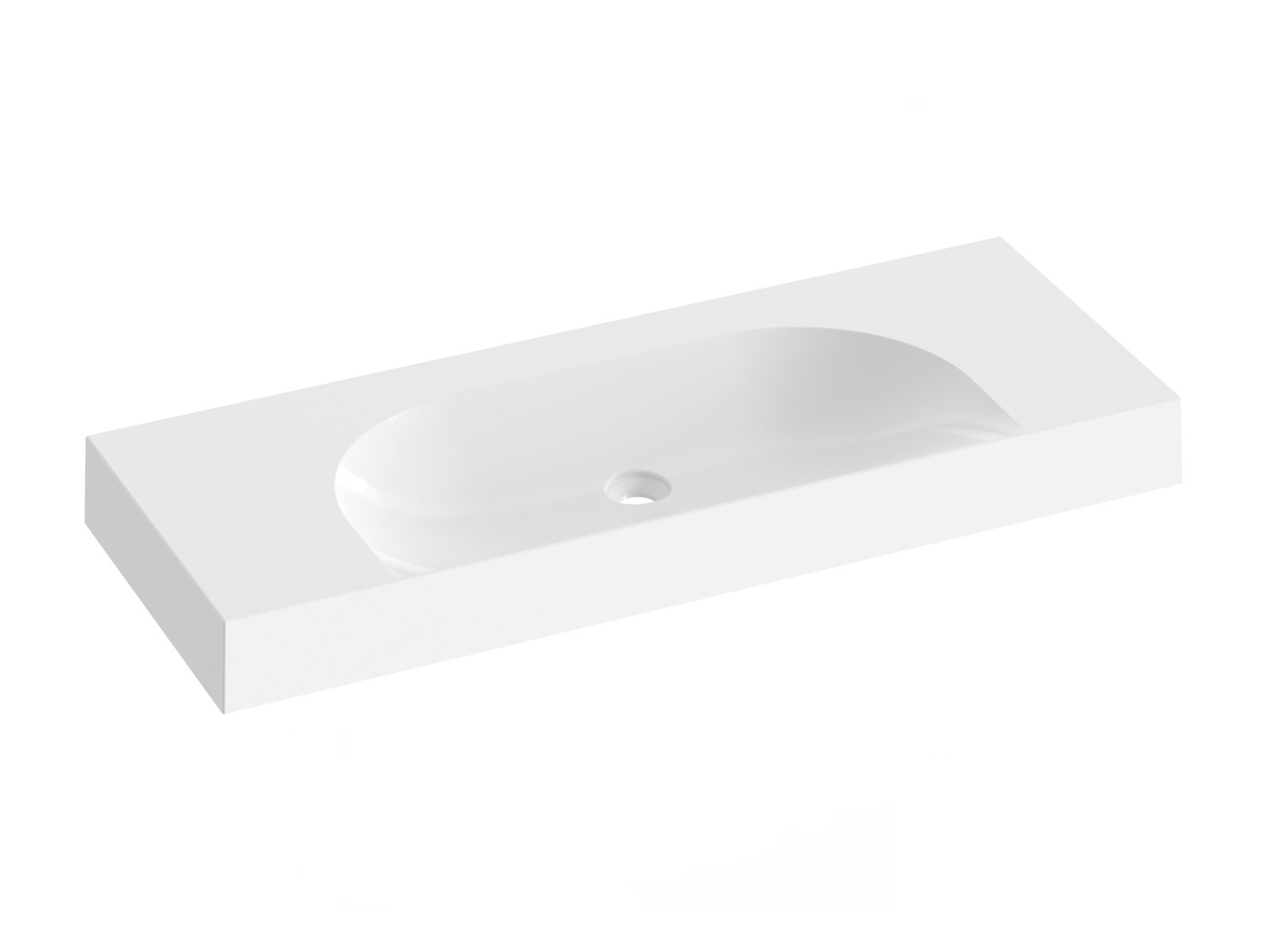 Ravak Lite umývadlo 120x45 cm obdĺžnik umývadlo na nábytok biela XJX01312000