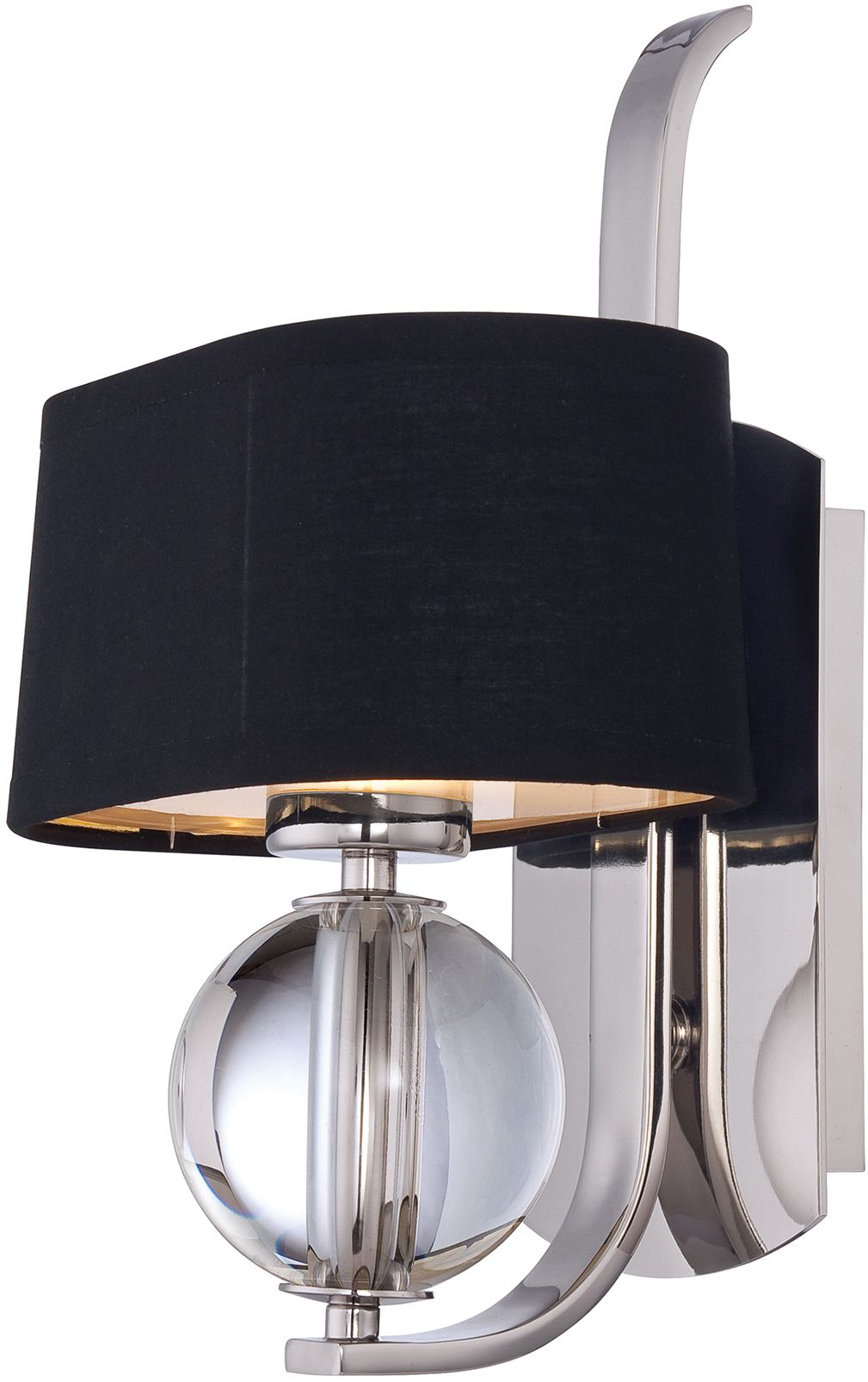 Elstead Lighting Gotham nástenná lampa 1x3 W strieborná QZ-GOTHAM1