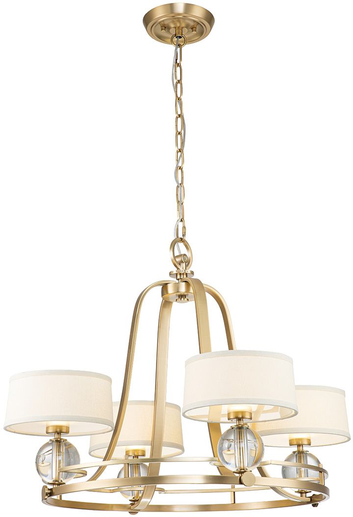 Elstead Lighting Gotham závesné svietidlo 4x3 W mosadzná QZ-GOTHAM4-BB