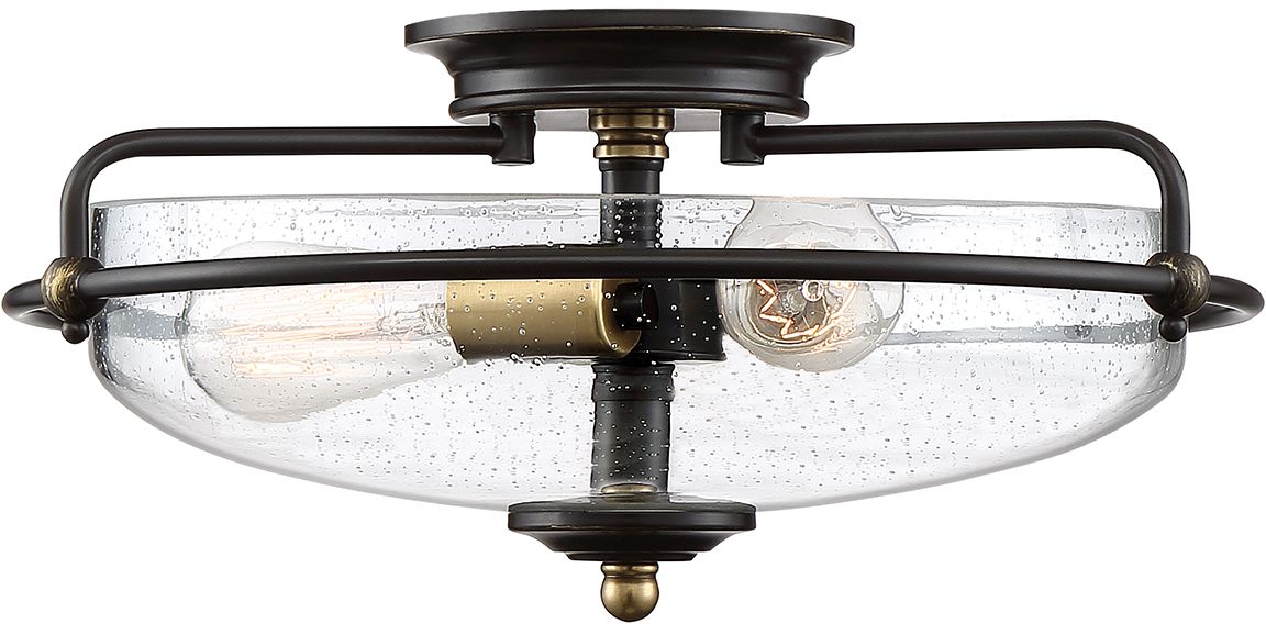 Elstead Lighting Griffin stropné svietidlo 3x60 W mosadzná-hnedá QZ-GRIFFIN-F-C-PNAB