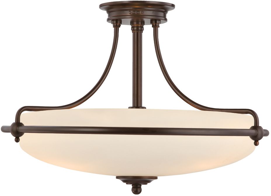 Elstead Lighting Griffin stropné svietidlo 4x60 W hnedá QZ-GRIFFIN-SFM-PN