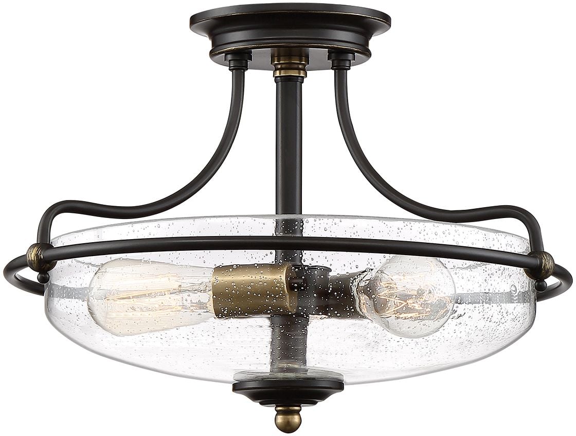 Elstead Lighting Griffin stropné svietidlo 3x60 W mosadzná-hnedá QZ-GRIFFIN-SFS-C-PNAB