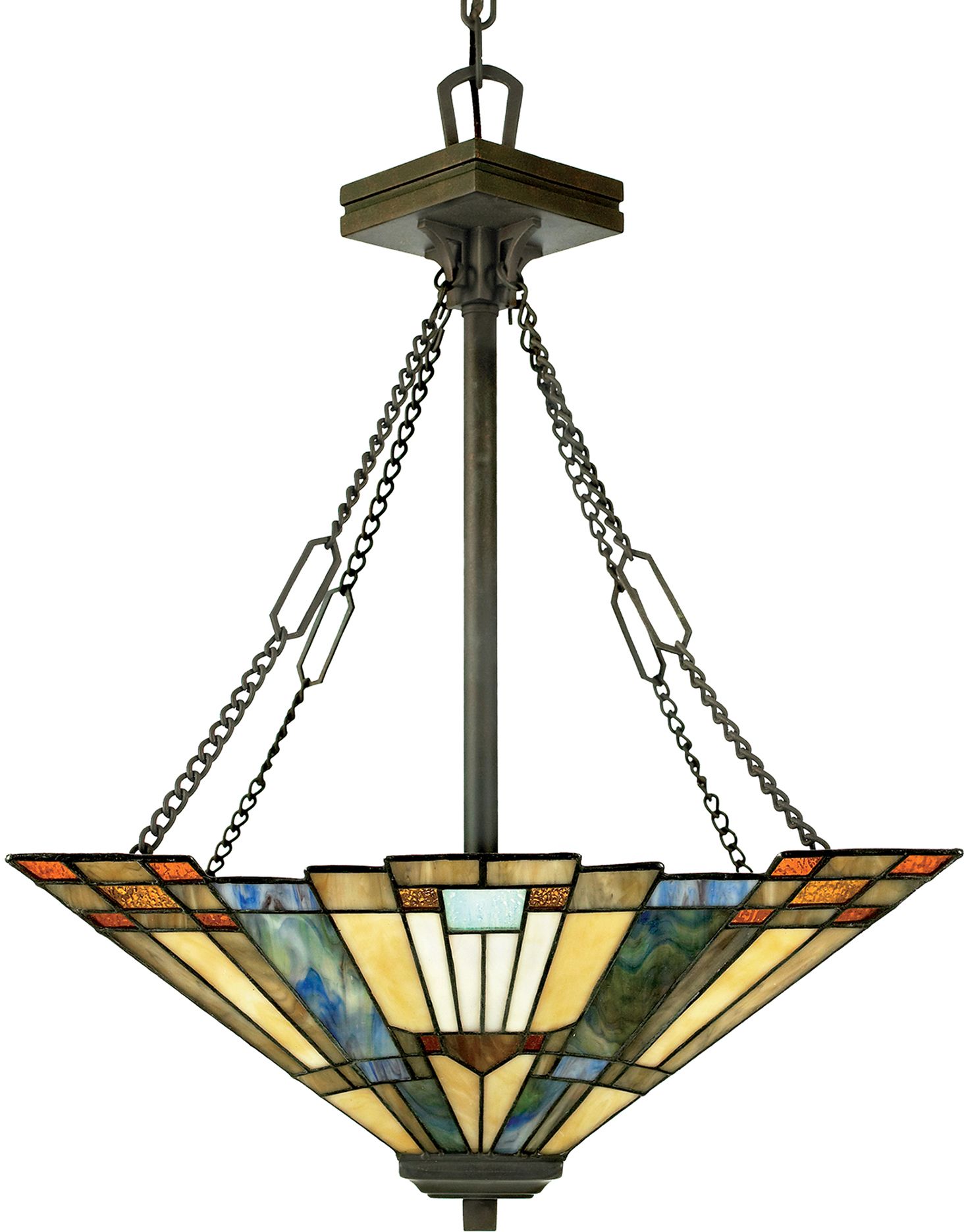 Elstead Lighting Inglenook závesné svietidlo 3x60 W hnedá QZ-INGLENOOK-P-B