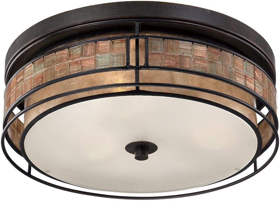 Elstead Lighting Laguna stropné svietidlo 3x40 W medená QZ-LAGUNA-F-L
