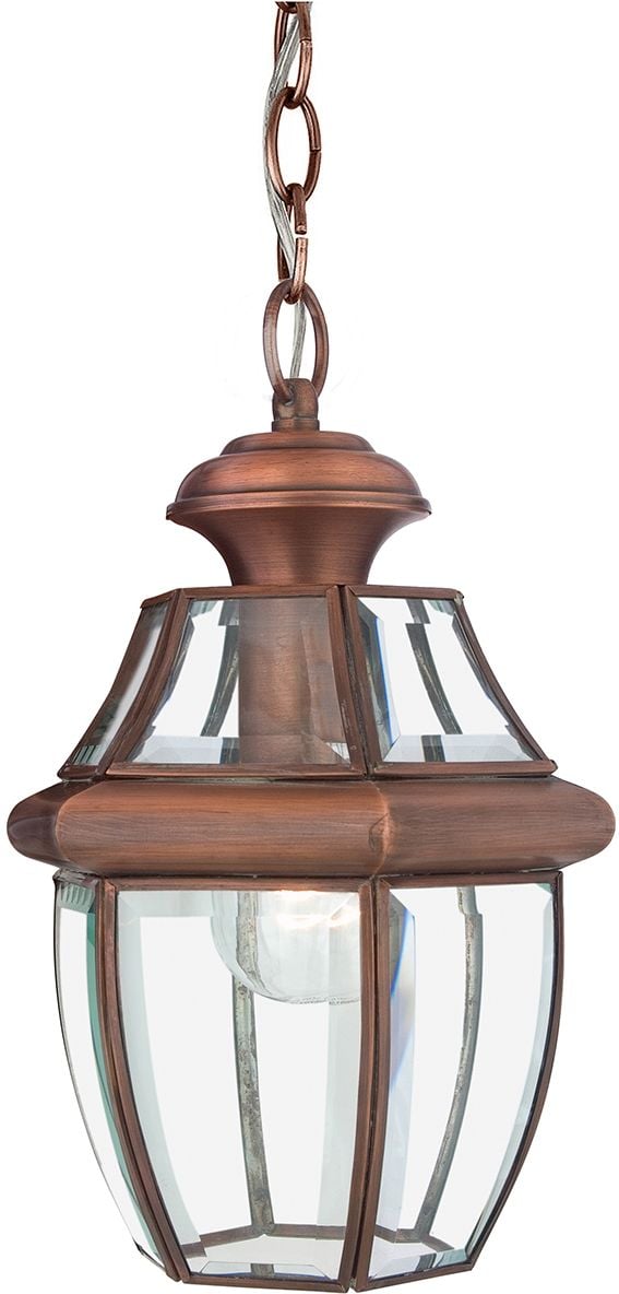 Elstead Lighting Newbury závesné svietidlo 1x60 W medená QZ-NEWBURY8-M-AC