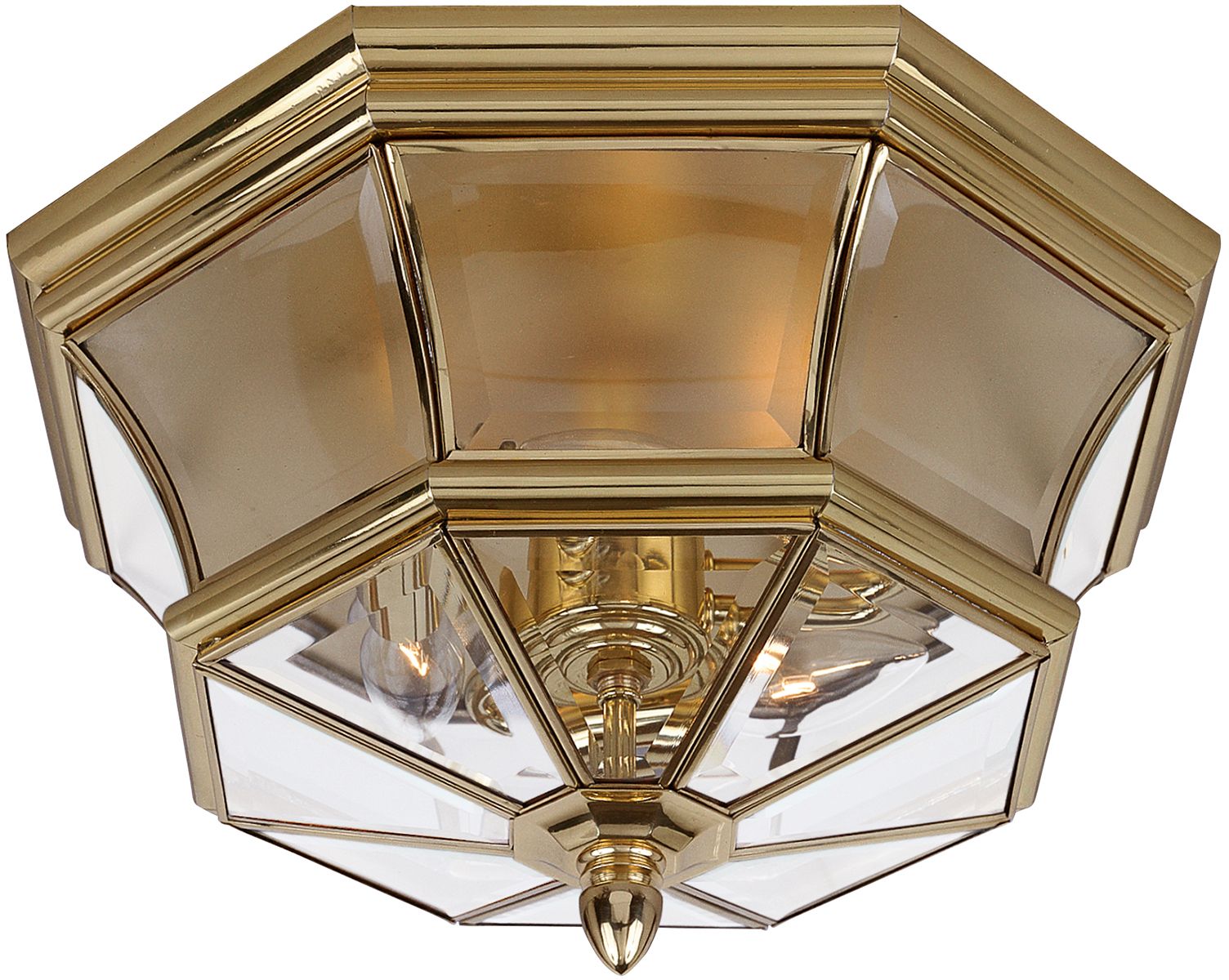 Elstead Lighting Newbury vonkajšia stropná lampa 3x60 W mosadzná QZ-NEWBURY-F-PB