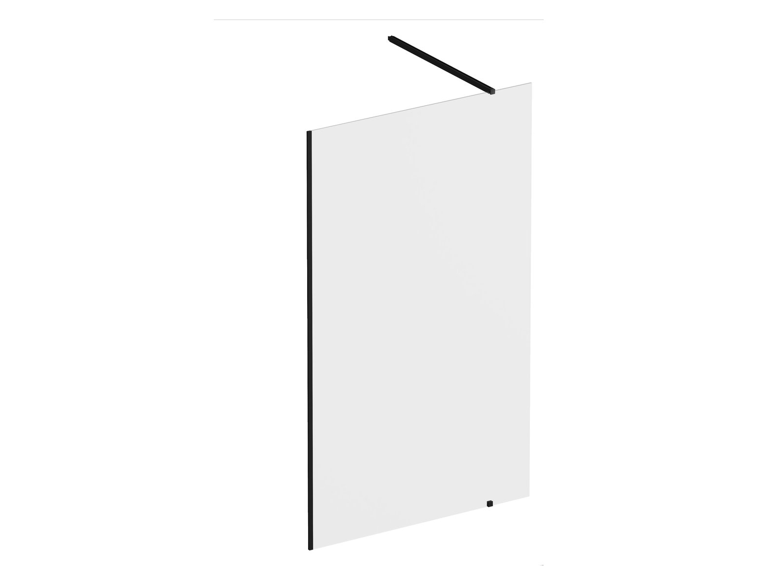 Ravak Walk-In Wall stena sprchového kúta walk -in 100 cm čierna matný/sklo priehľadné GW9WA030SZ1