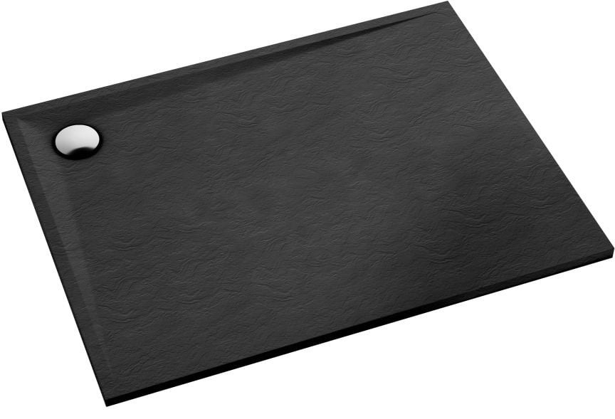 Schedline Libra Black Stone obdĺžniková sprchová vanička 100x80 cm čierna 3SP.L1P-80100/C/ST