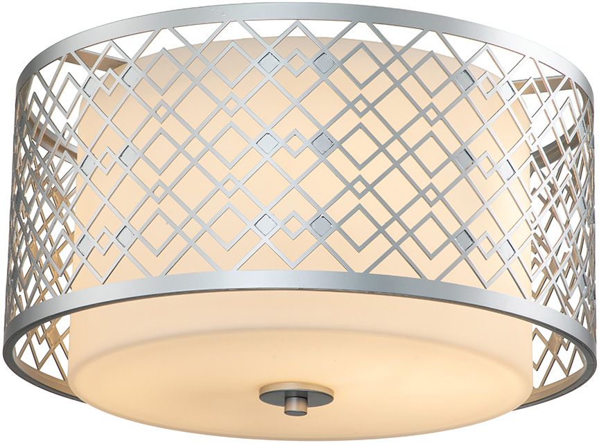 Elstead Lighting Ziggy stropné svietidlo 2x60 W strieborná ZIGGY-F-M-LS