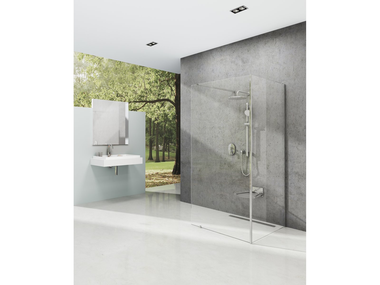 Ravak Walk-In Corner súprava stien 110 cm chróm lesklý/sklo priehľadné GW1CD4C0SZ1