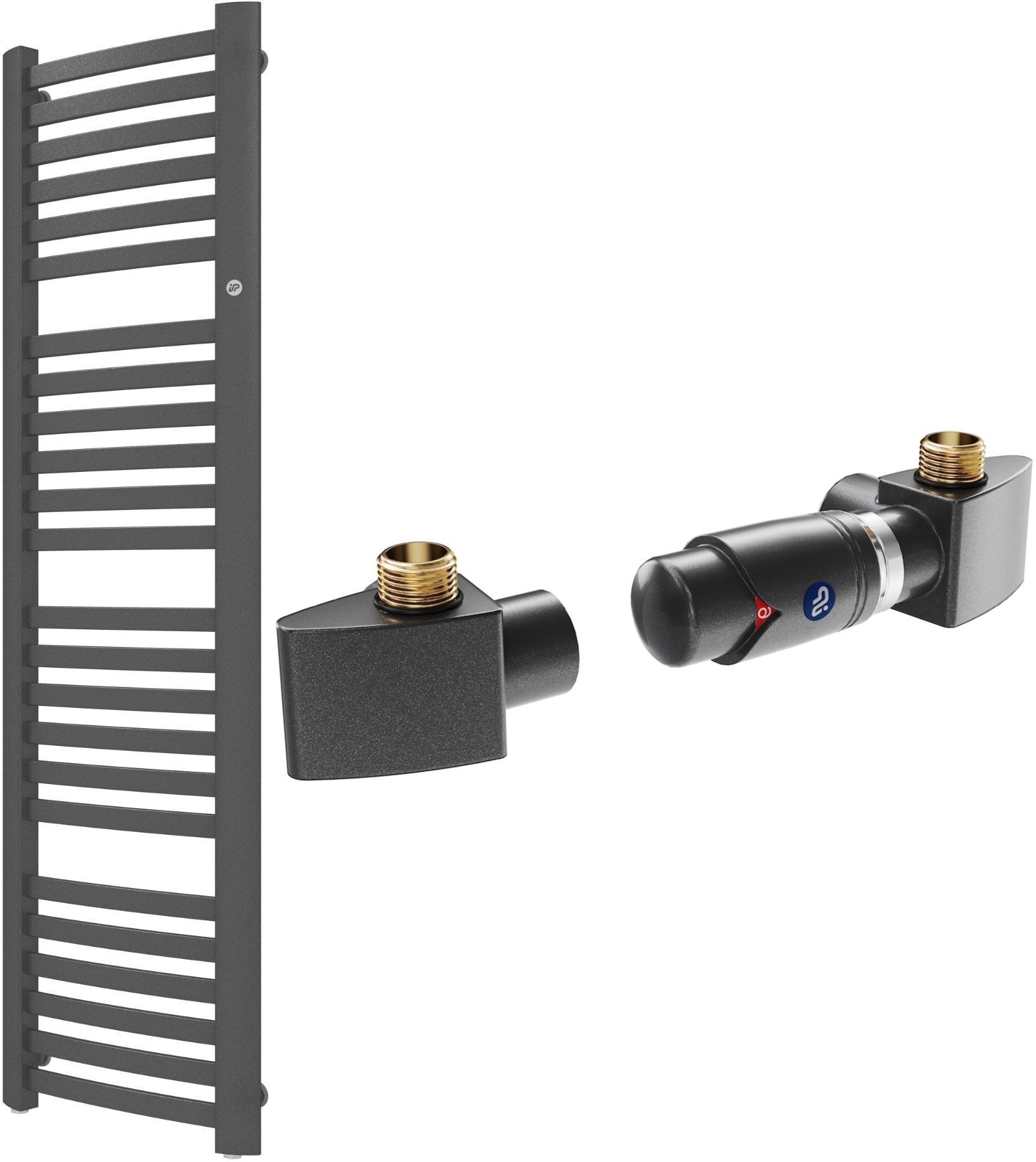 Súprava kúpeľňový radiátor Instal Projekt Retto RET-40/140C12, termostatická súprava Instal Projekt Z17 606400001C12