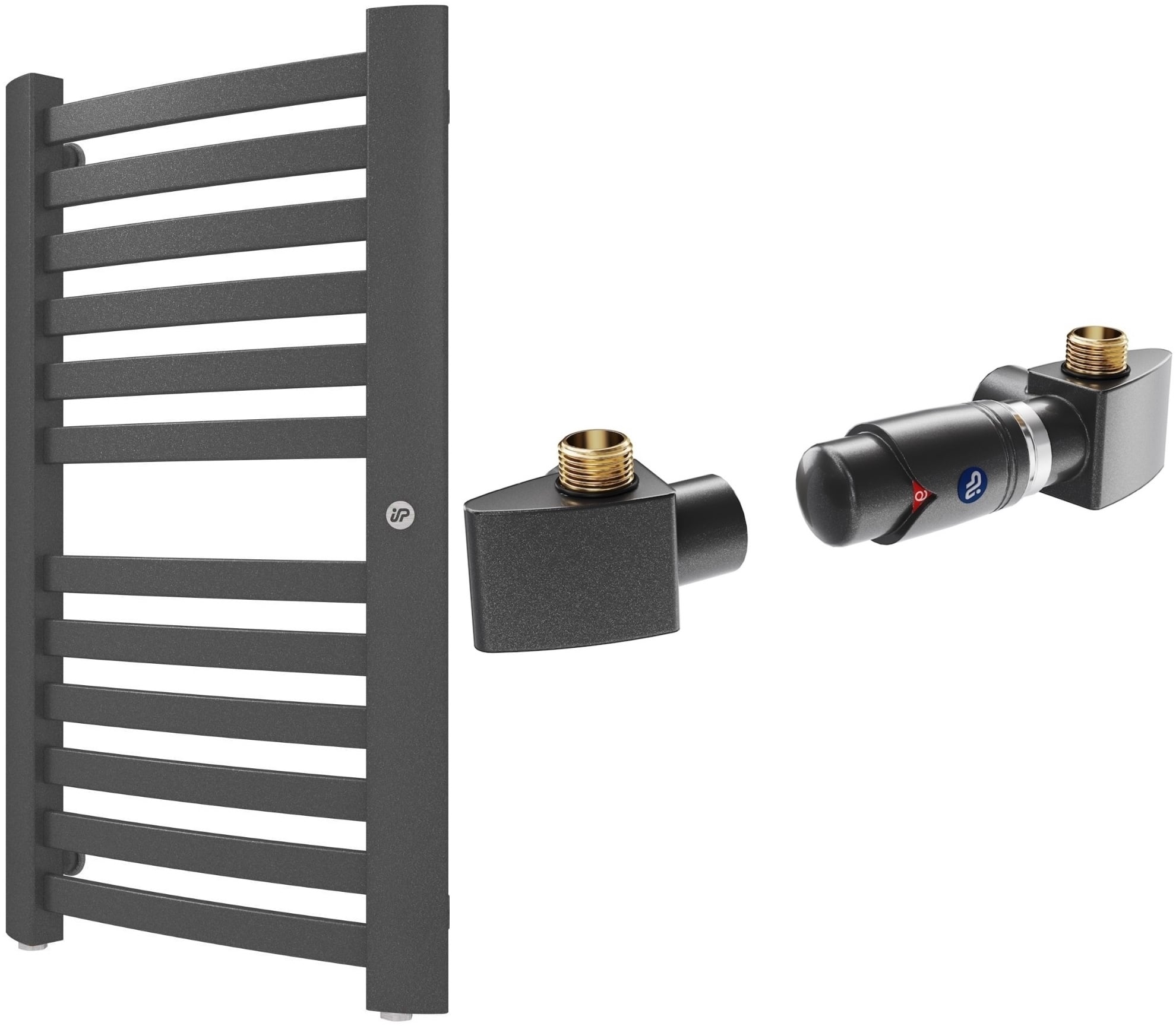 Súprava kúpeľňový radiátor Instal Projekt Retto RET-40/70C12, termostatická súprava Instal Projekt Z17 606400001C12
