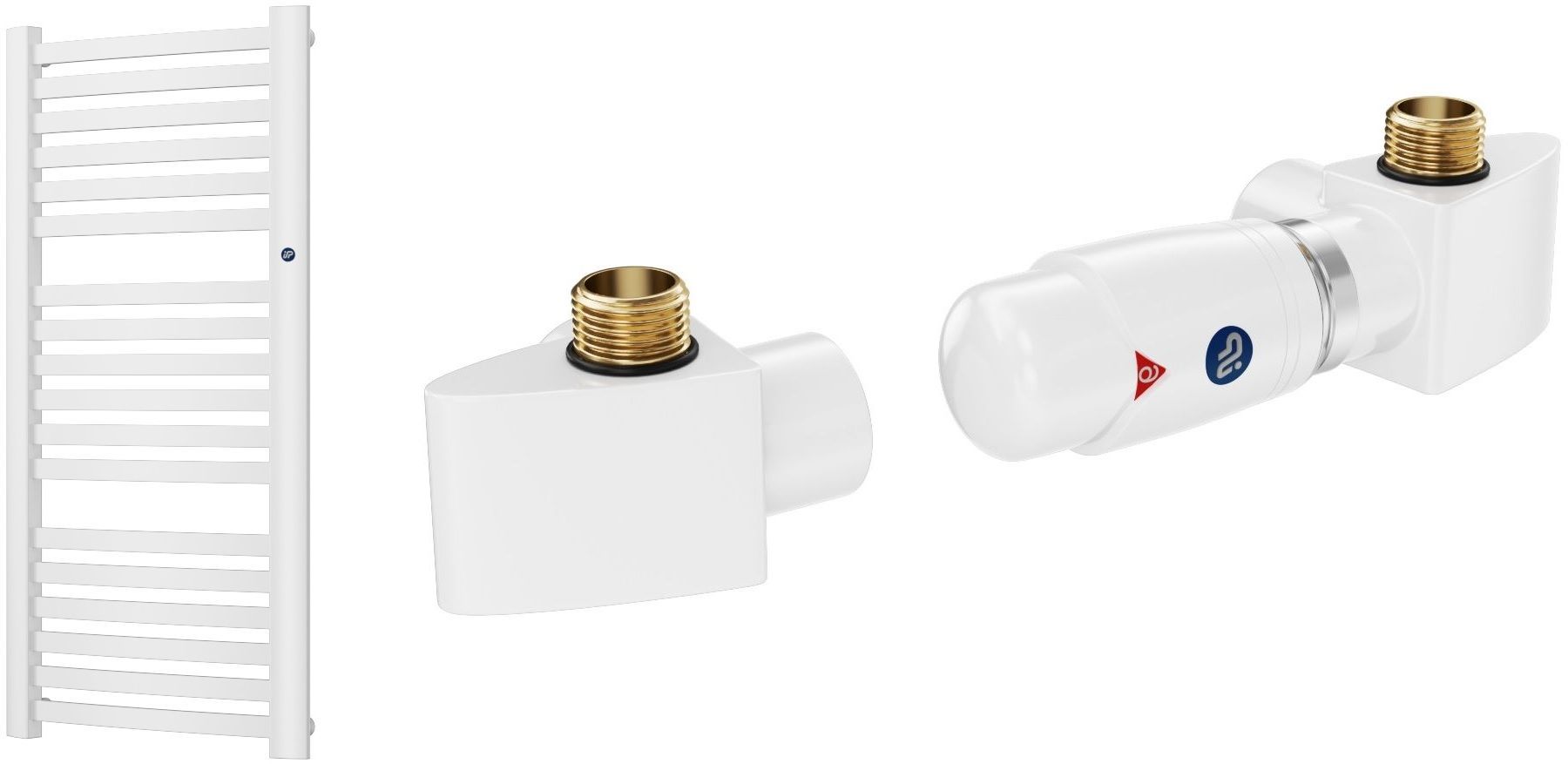 Súprava kúpeľňový radiátor Instal Projekt Retto RET-50/110, termostatická súprava Instal Projekt Z17 606400001