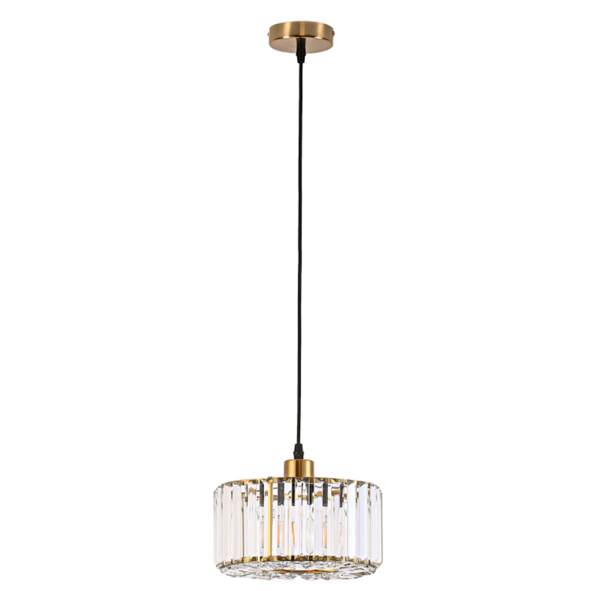 Light Prestige Vetro závesné svietidlo 1x15 W zlatá LP-2910/1P GD round