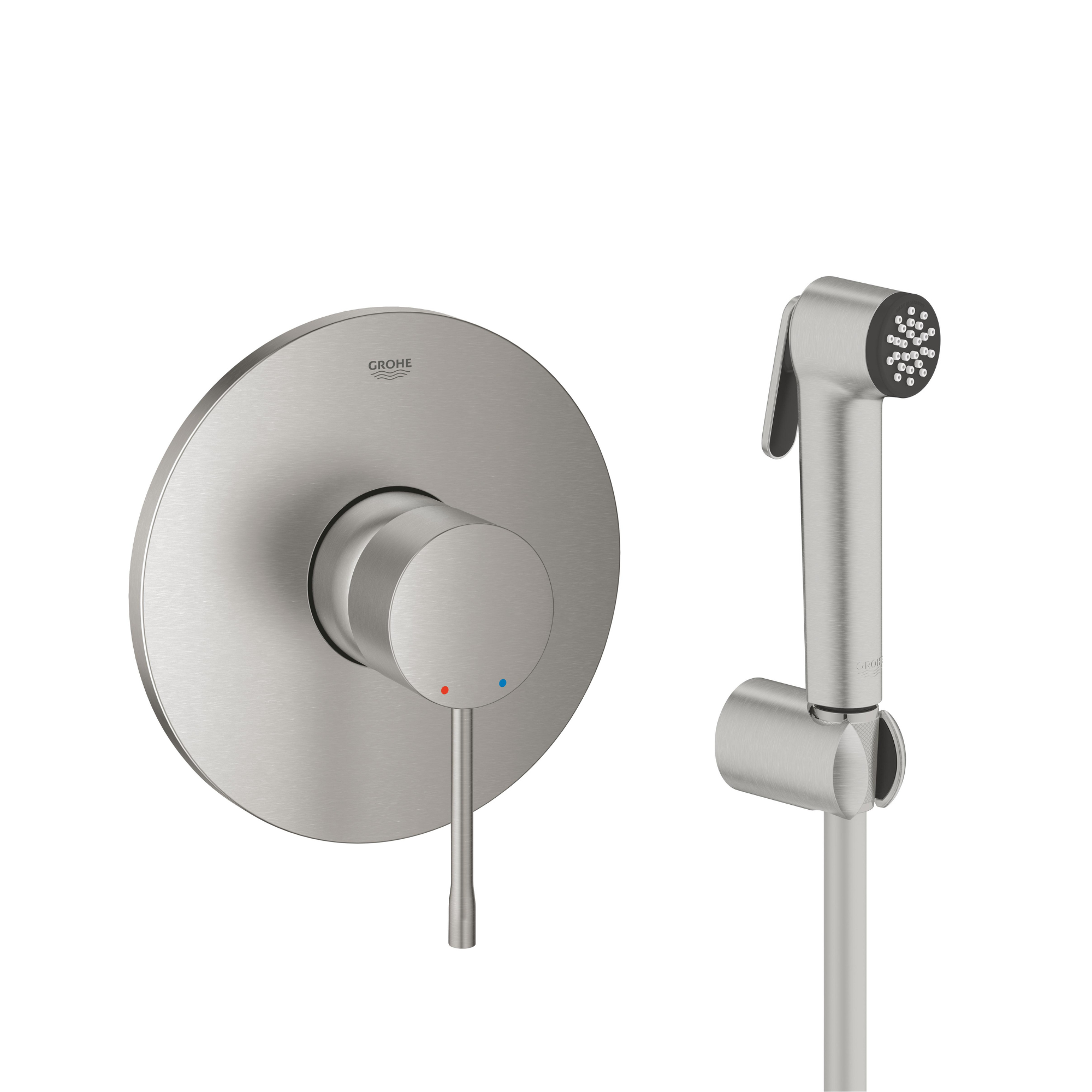 Súprava sprchová batéria Grohe Essence 24057DC1, bidetová batéria so sprchovou súpravou Grohe Tempesta 27513DC1