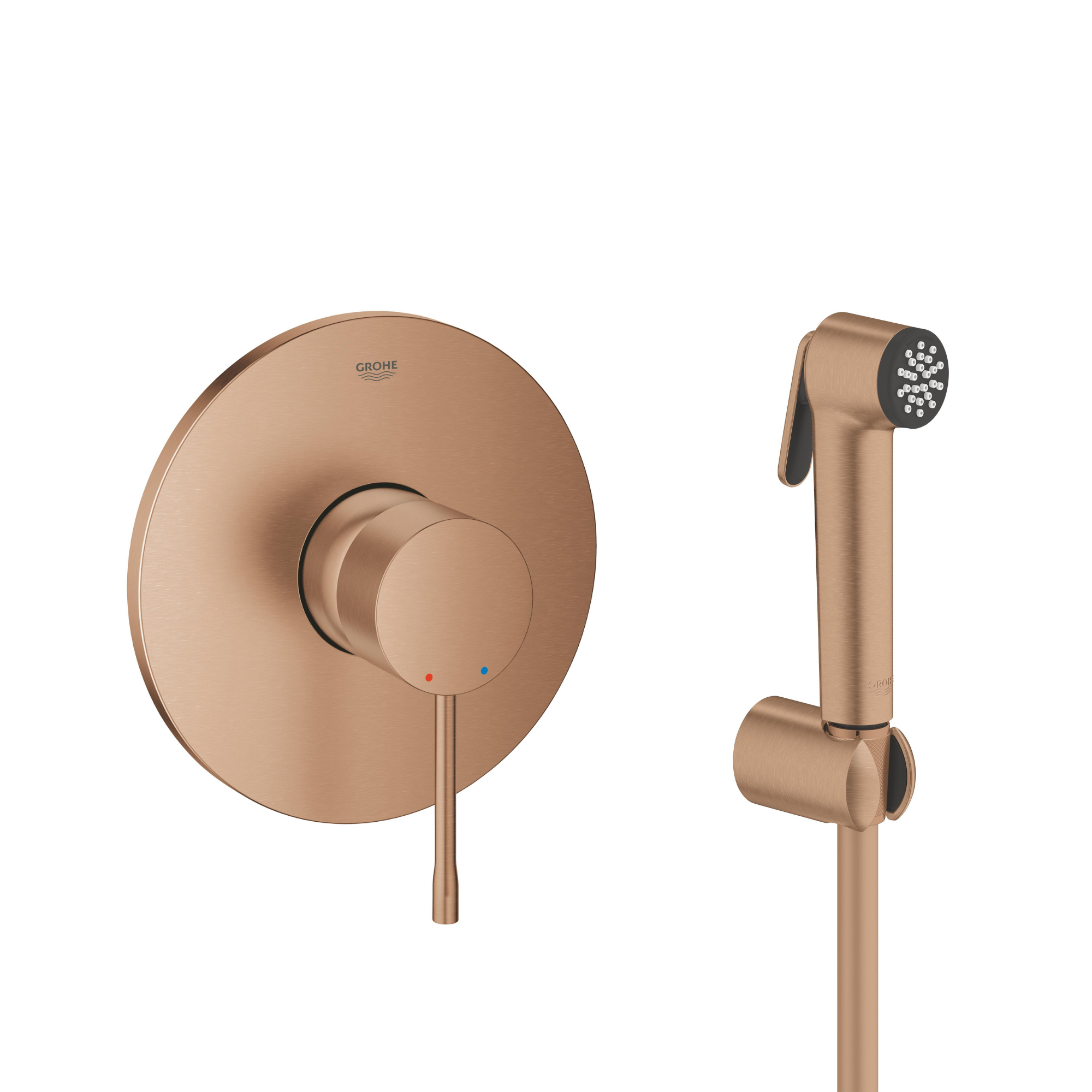 Súprava sprchová batéria Grohe Essence 24057DL1, bidetová batéria so sprchovou súpravou Grohe Tempesta 27513DL1