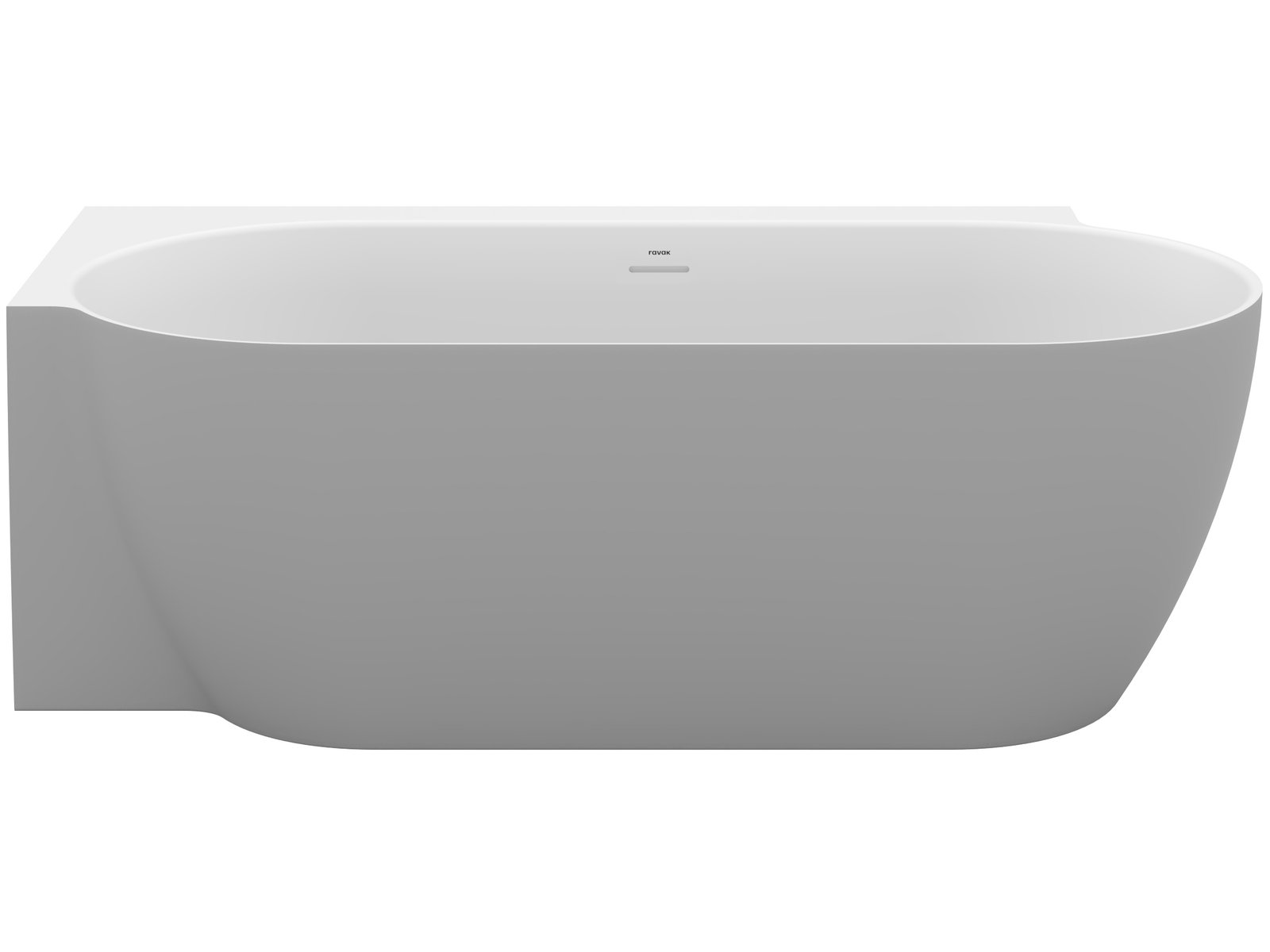 Ravak Freedom Corner II Tec rohová vaňa 175x86 cm oválne dvojfarebná CC91500000