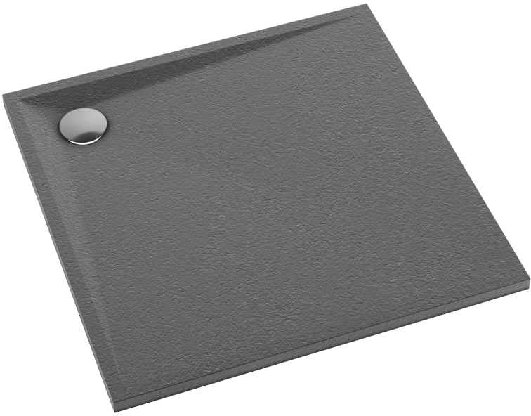 Schedline Libra Anthracite Stone štvorcová sprchová vanička 90x90 cm antracitová 3SP.L1K-9090/A/ST
